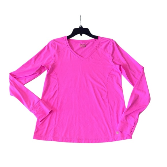 Lilly Pulitzer Luxletic Renay Sunguard UPF 50+ Long Sleeve Pink SIze M - Picture 2 of 8